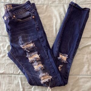 V.I.P distressed denim jeans
